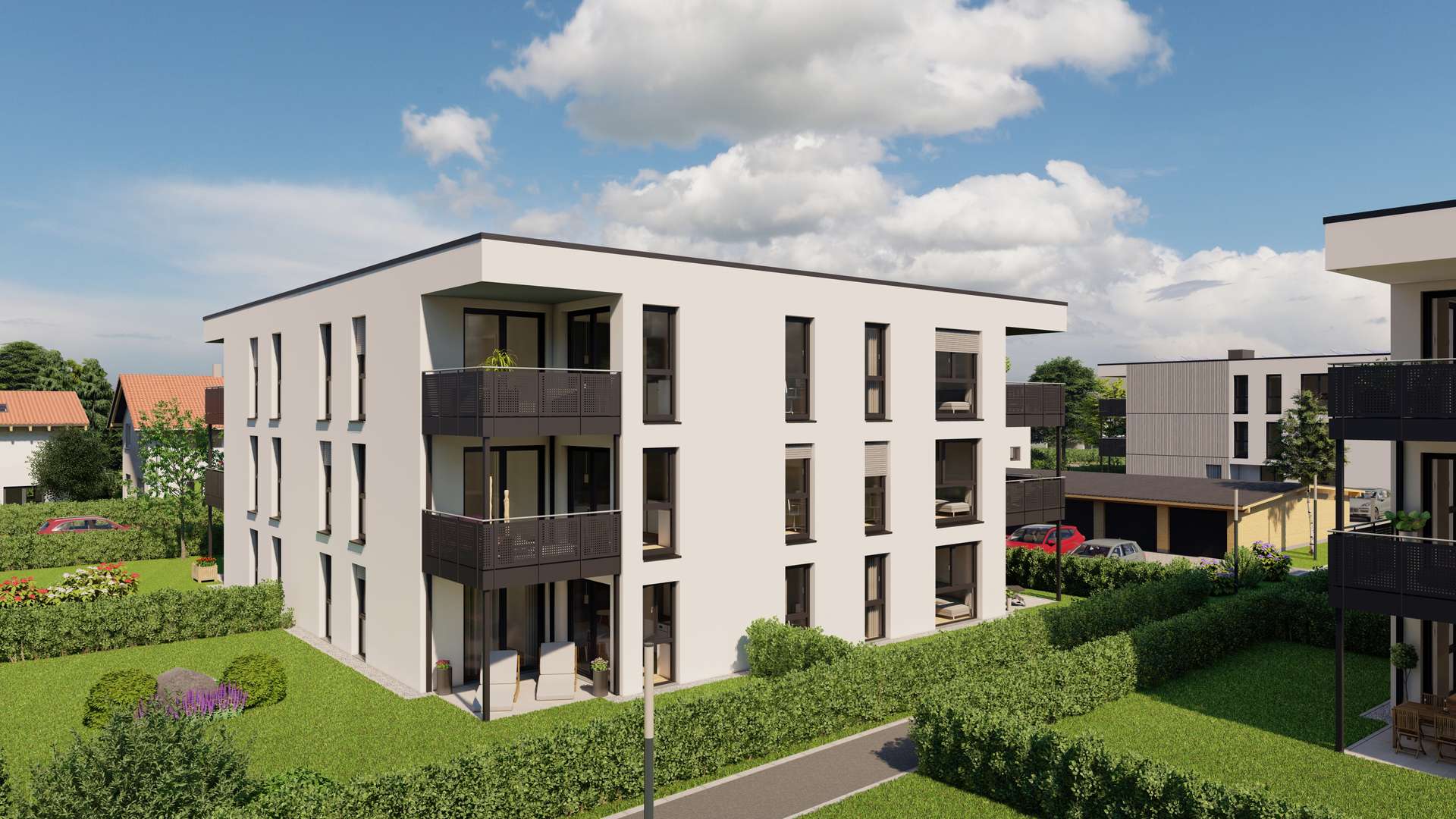 Außenansicht - 2-Zimmer Gartenwohnung