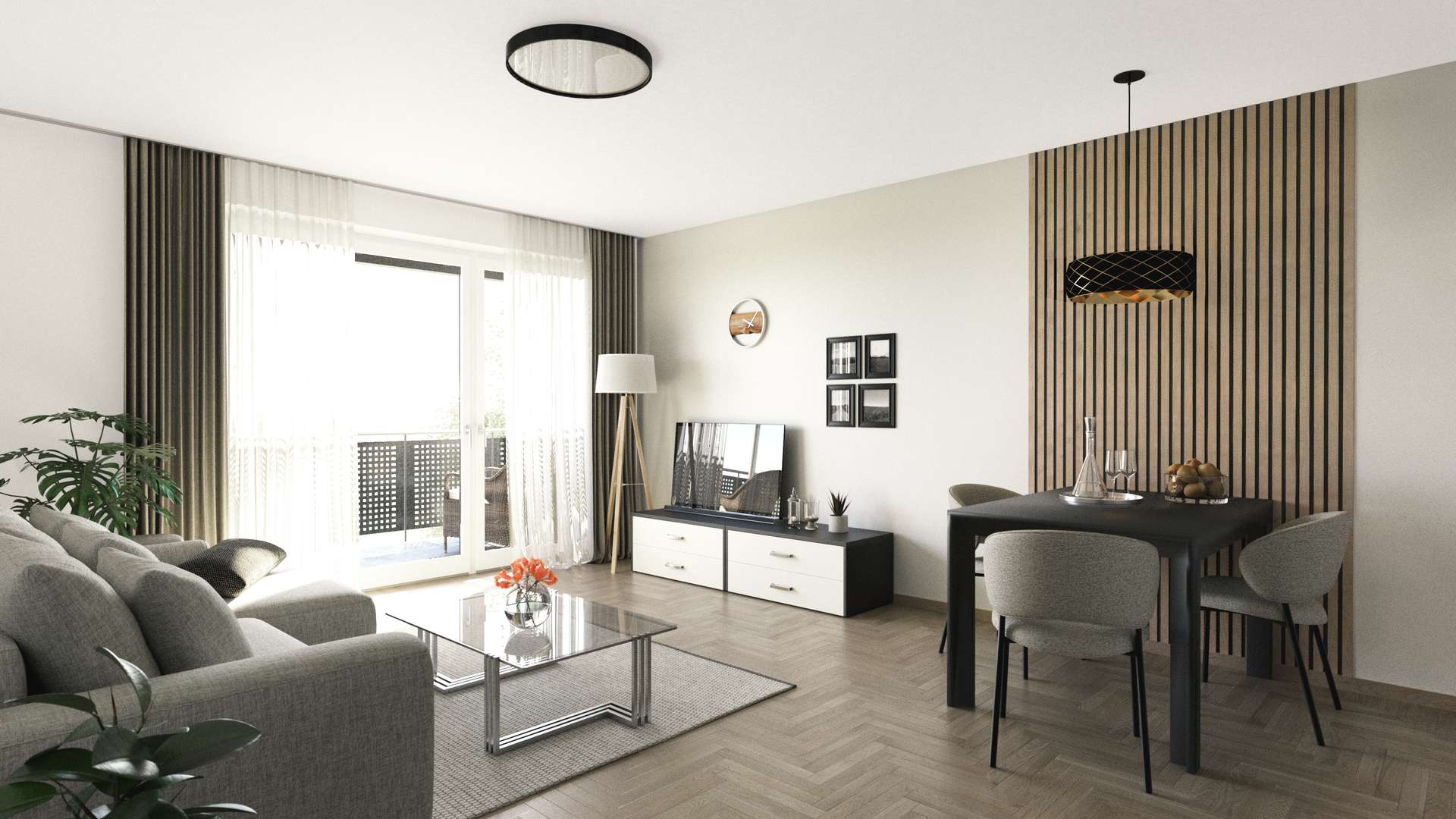 Ansicht-Innen A4 - 4-Zimmer Neubauwohnung, Rockermaier Park Moosburg