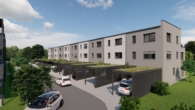 Ansicht_Nordost - Reihenhäuser im Rockermaier-Areal Moosburg
