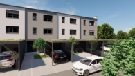 Ansicht_Osten - Reihenhäuser im Rockermaier-Areal Moosburg