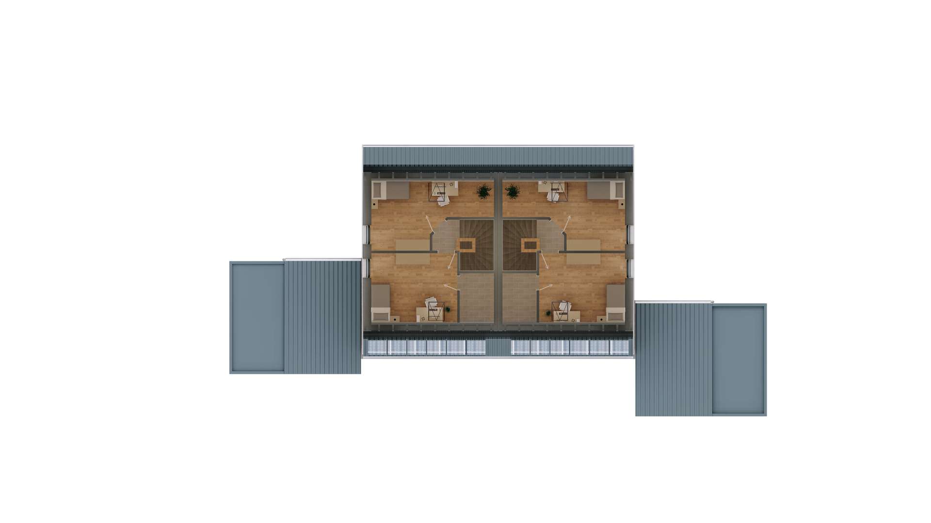 Dachgeschoss - Moderne Doppelhaushälfte in nachhaltiger Holzmassivbauweise ++QNG Standard++