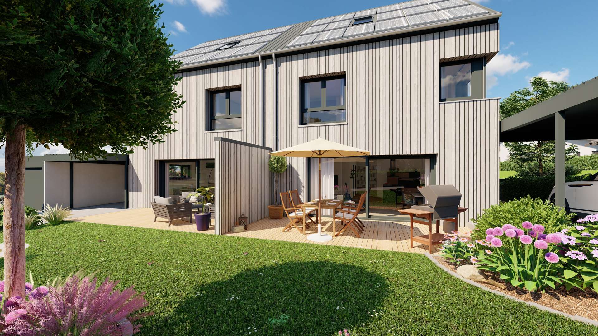 08_Detailansicht_V2 - Moderne Doppelhaushälfte in nachhaltiger Holzmassivbauweise ++QNG Standard++