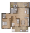 Grundriss - Penthousewohnung mit Dachterrasse und Balkon: ein Traum!