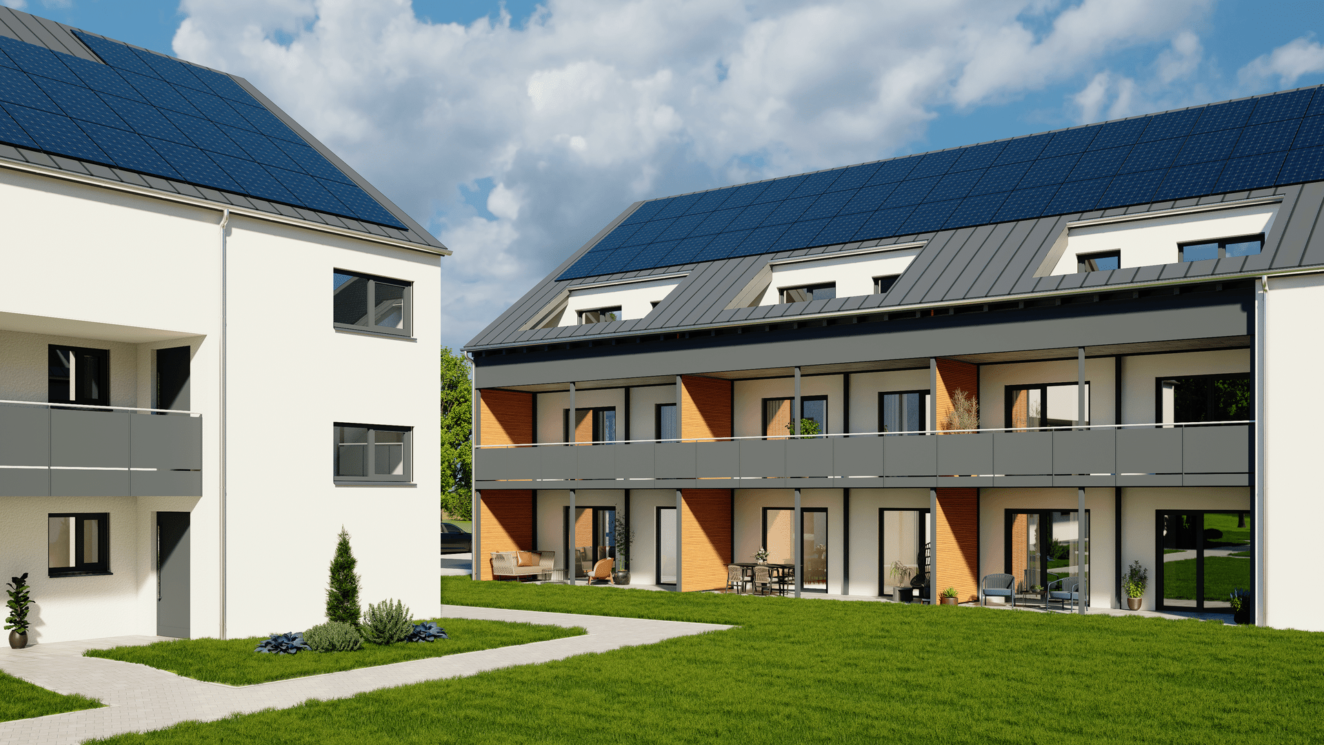Ansicht_Südost2 - Isarkarree Plattling. Wohnen an der Isar