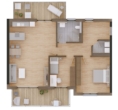 Grundriss - Wohnen mit Ausblick. Penthousewohnung in Viechtach. Neubau!