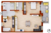 Grundriss 13 - Wohen in Ruhmannsfelden! Perfekte 3 Zimmerwohnung mit Südbalkon