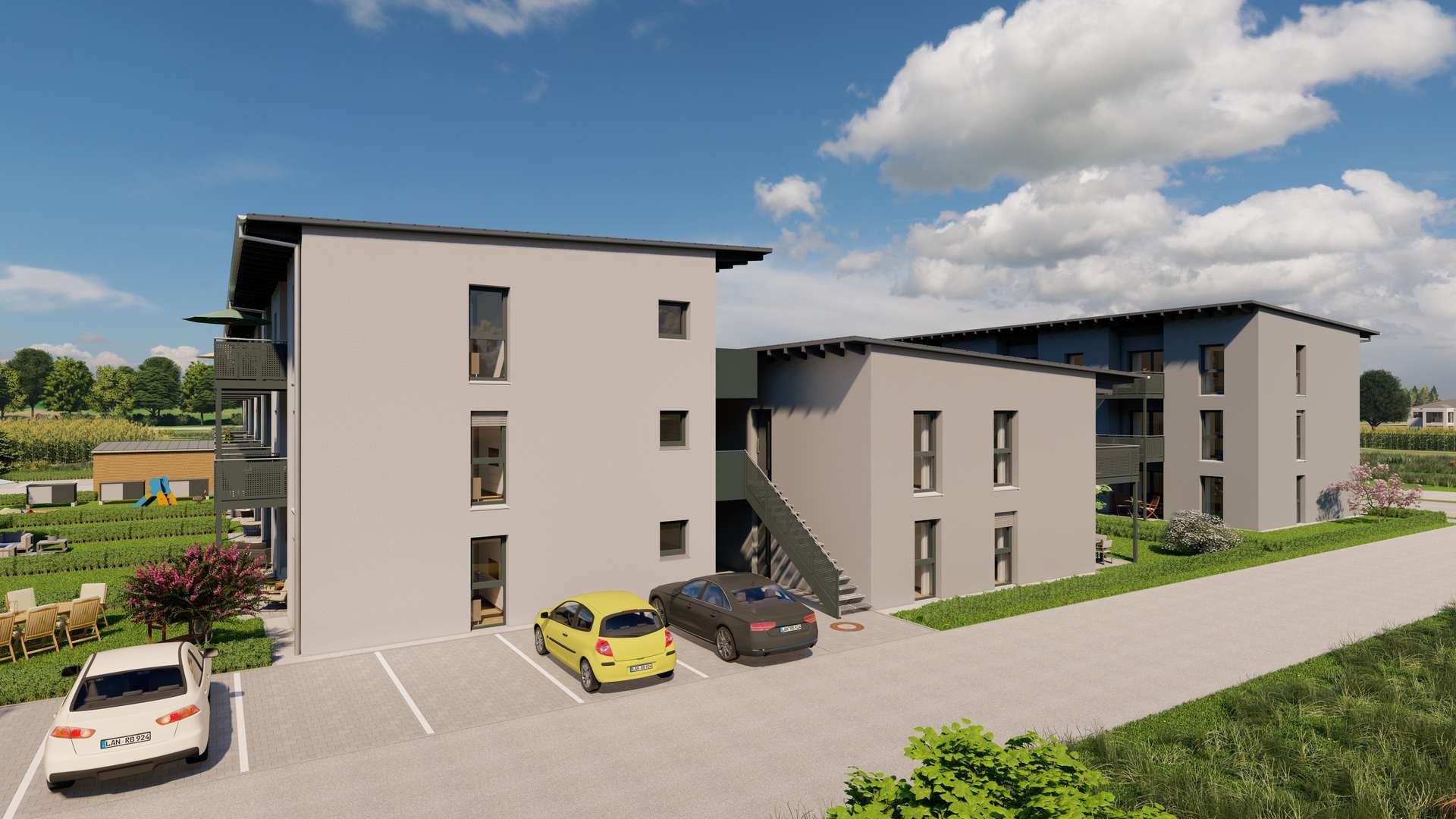 __Ansicht Süden (2) - Wohnen im Herzen von Niederbayern 2026 Fertigstellung