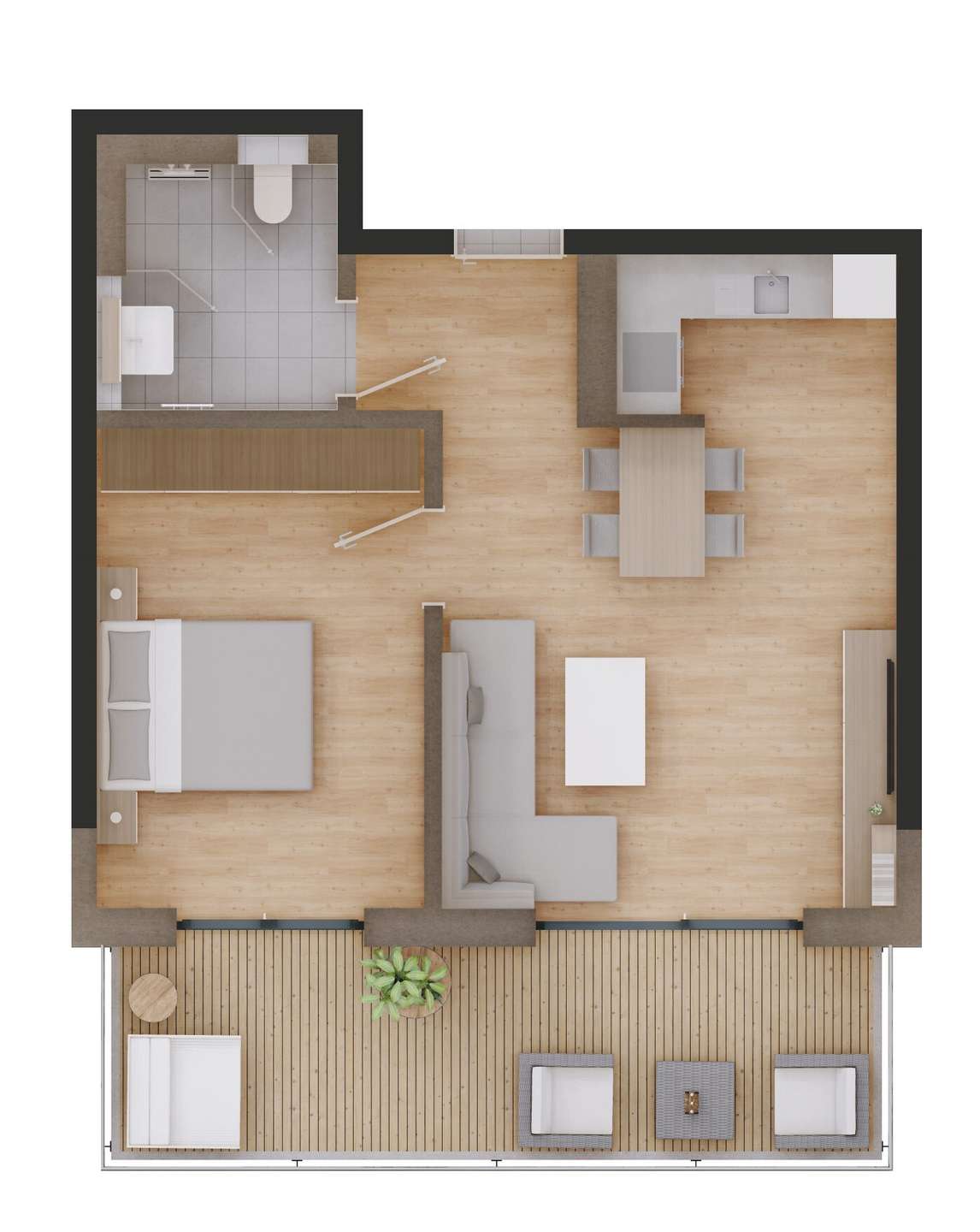 Whg.11 - Helle 2. Zimmer – Neubauwohnung in Viechtach