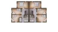 Doppelhaus 3-8 Regen_Grundriss OG - Neubau Doppelhaushälfte mit großzügigem Garten in Regen.