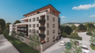 Ansicht_Süd-Ost - Neubau 3-Zimmerwohnung mit Loggia in Deggendorf