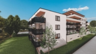 Ansicht_Süd-West - Neubau 3-Zimmerwohnung mit Loggia in Deggendorf