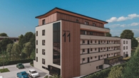 Ansicht_Norden - Neubau 3-Zimmerwohnung mit Loggia in Deggendorf