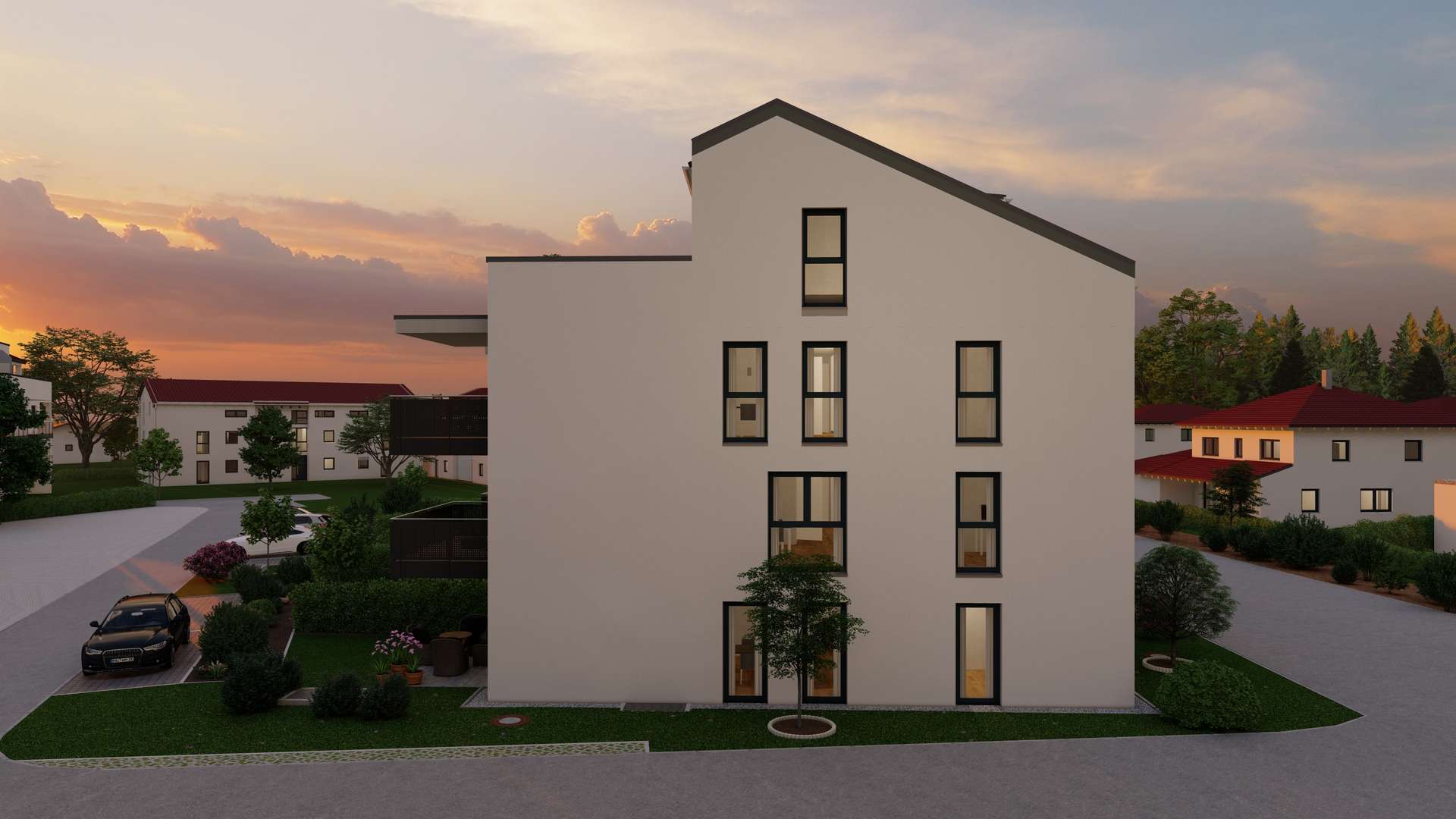 Ansicht_5 - Neubauwohnungen in Haag i. OB – modern wohnen im Grünen, München ganz nah