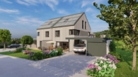 03_Ansicht Süden_V1 - Moderne Doppelhaushälfte in nachhaltiger Holzmassivbauweise ++QNG Standard++