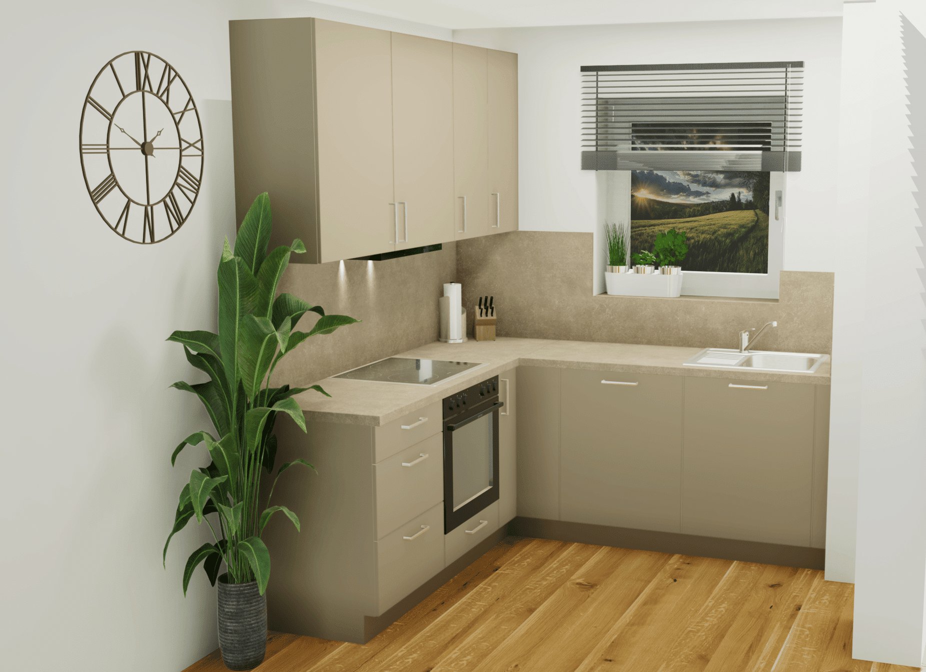 Küche - Moderne 2-Zimmer-Wohnung- Erstbezug