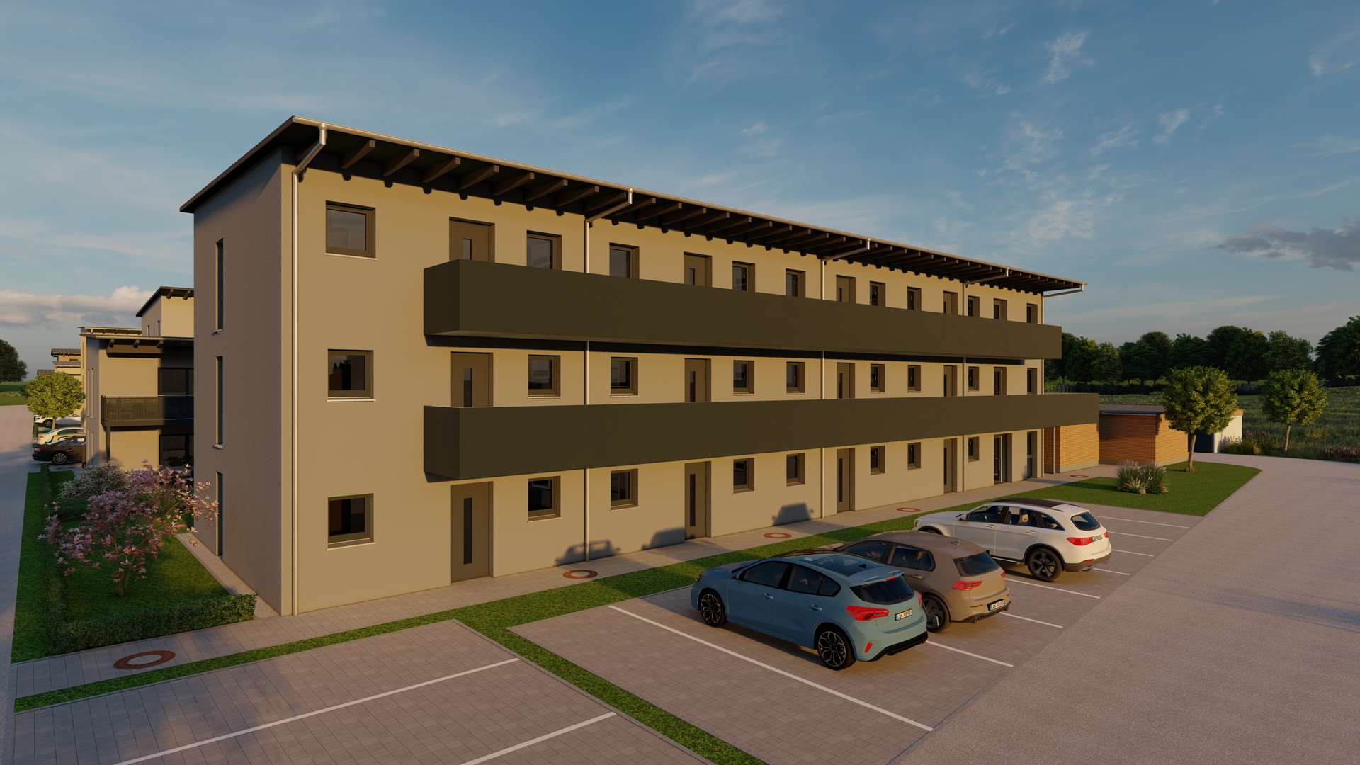 02_Ansicht Südost - Moderne 2-Zimmer-Wohnung- Erstbezug