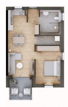 Wohnung 13 - Moderne 2-Zimmer-Wohnung- Erstbezug