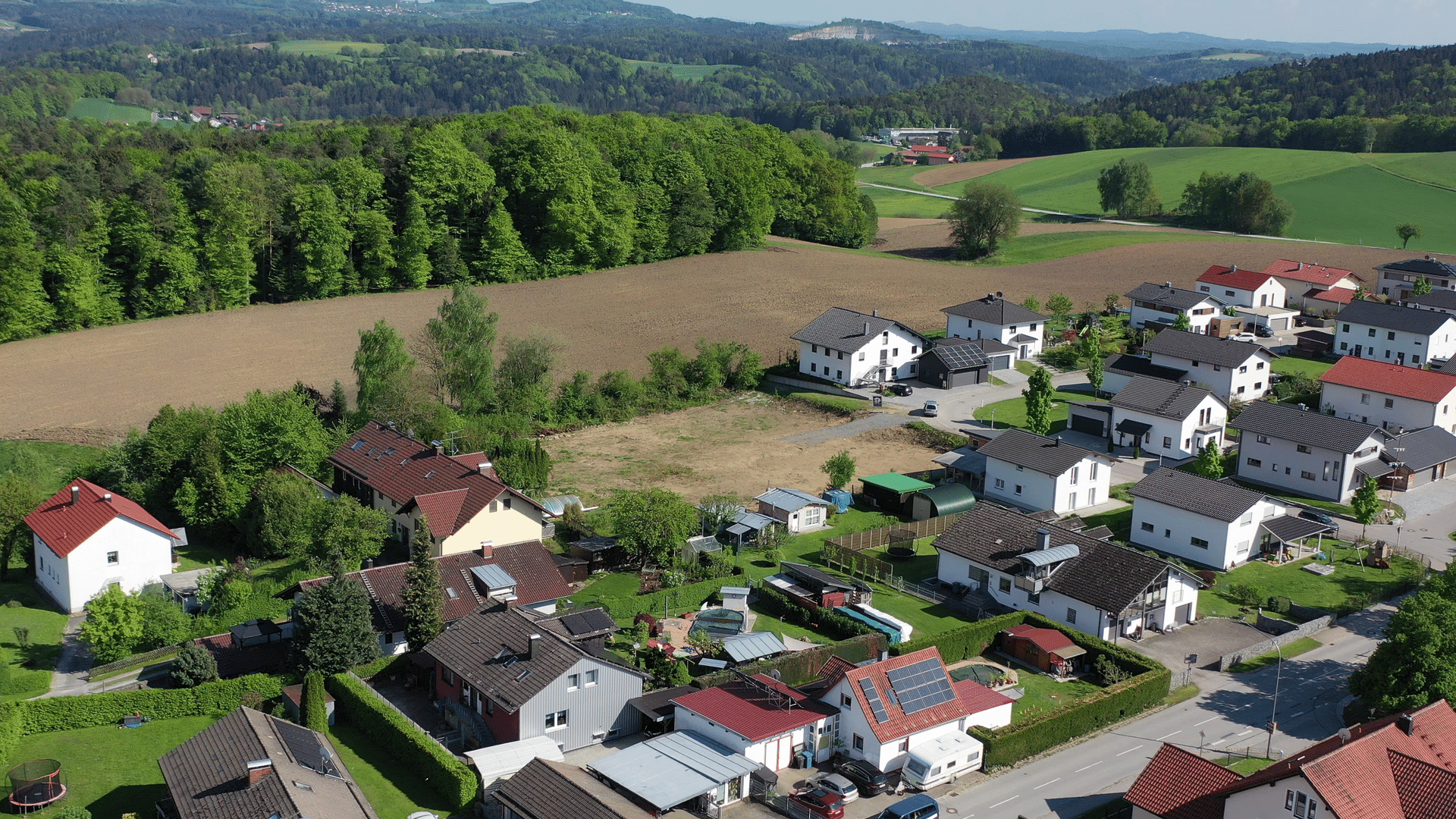 Drohnenaufnahme Schaufling 3 - Gwendfeld Schaufling