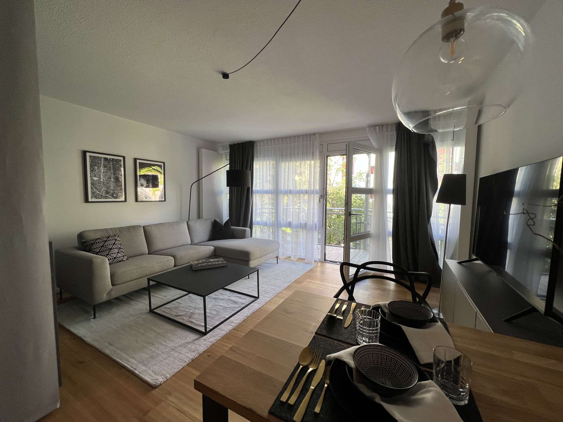 Wohnzimmer - Wohnen in Bestlage: Möbliertes Apartment in der Parkstraße