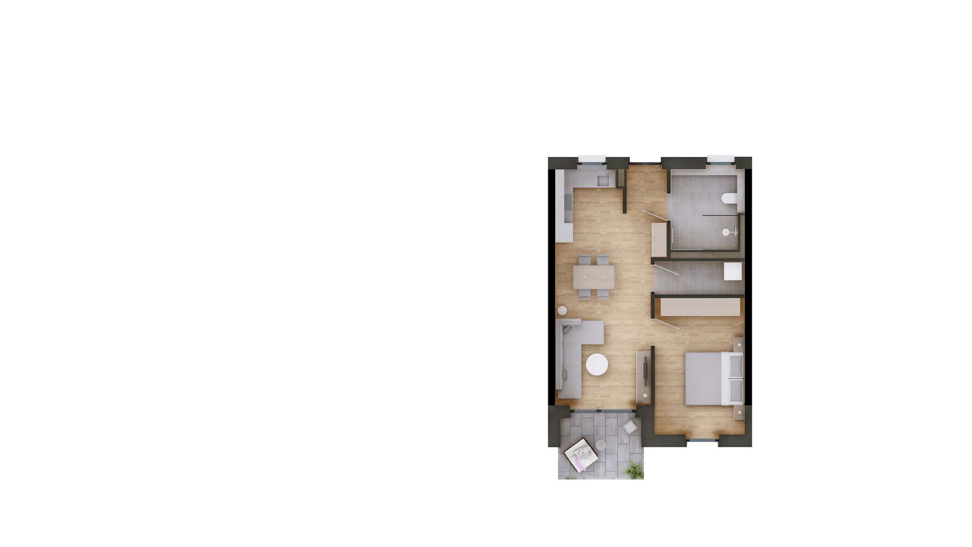 Wohnung 09 - Moderne 2-Zimmer-Wohnung mit Garten – Erstbezug