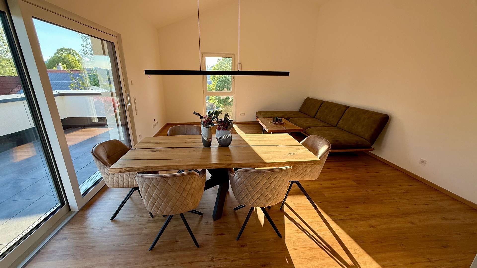 Wohnen - Essen - Teilmöblierte 3-Zimmer-Penthouse-Wohnung in Rinchnach