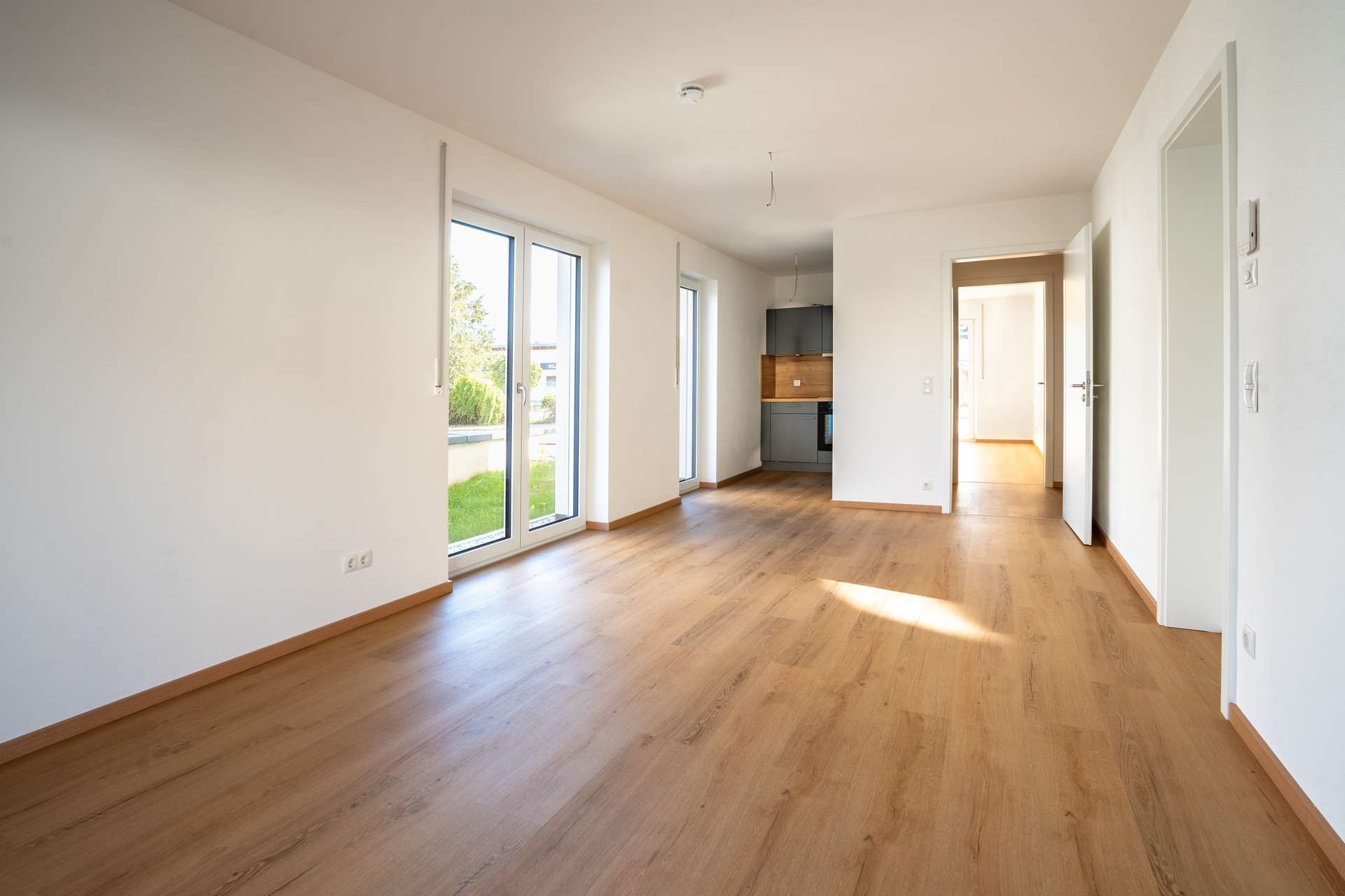 Wohnzimmer - Neubauwohnungen in Haag i. OB – modern wohnen im Grünen, München ganz nah