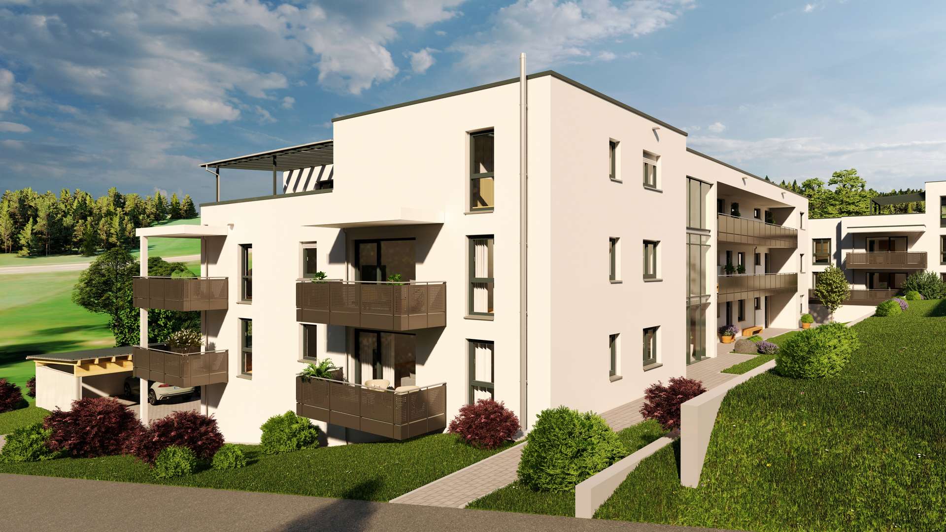 Außenansicht - Attraktive 3-Zimmer-Wohnung mit Balkon in Regen