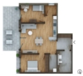 Grundriss1 - Sonnige Gartenwohnung in Hunderdorf. Bezugsfertige Neubauwohnung.