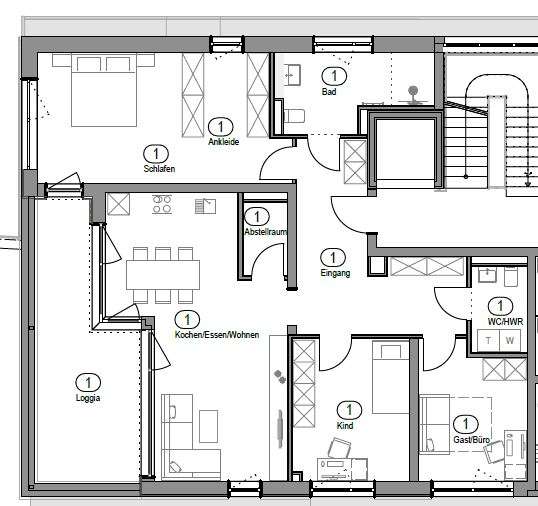 Grundriss - Exklusive Stadtwohnungen in zentraler Lage