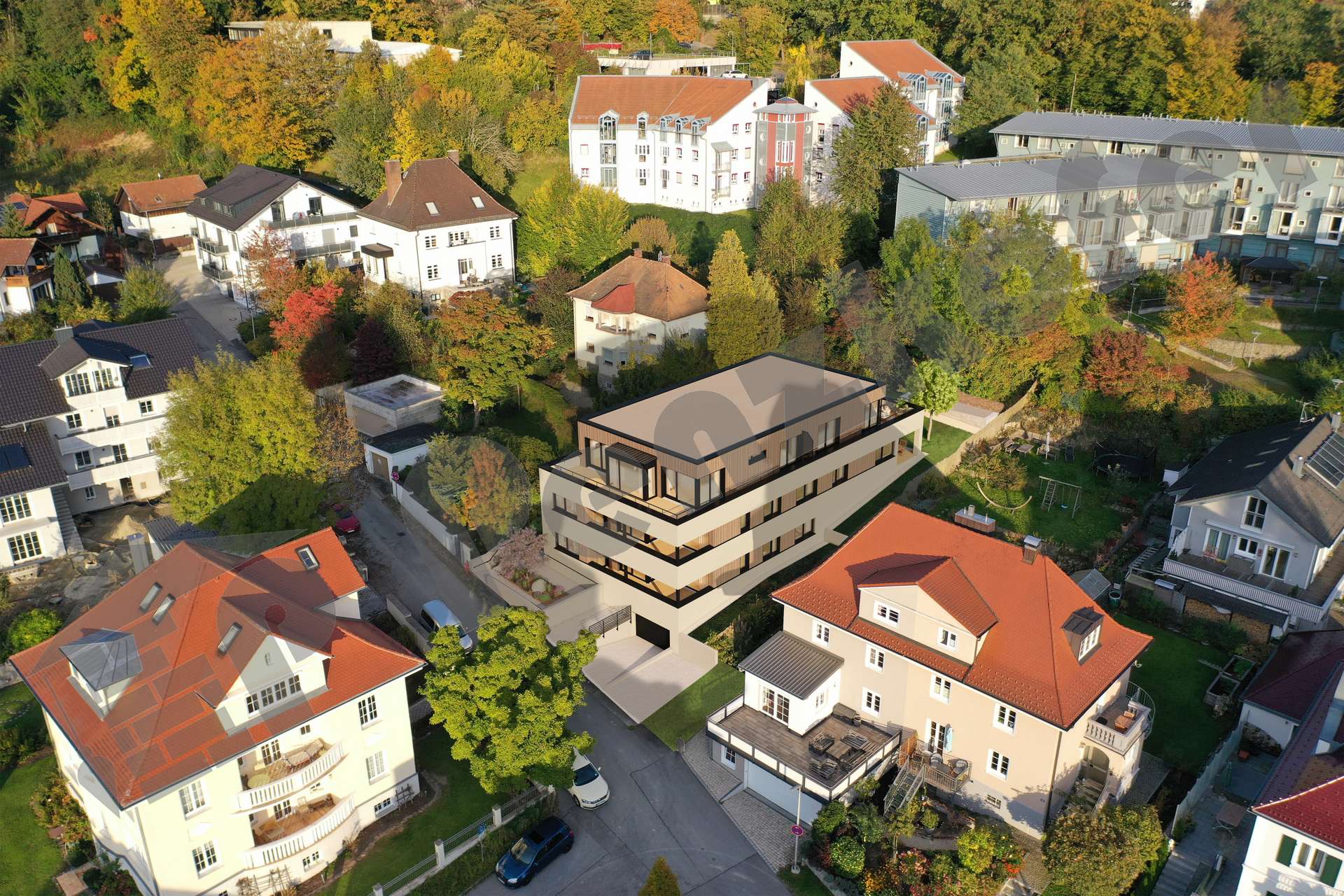 02 Ansicht - Exklusive Neubau Penthouse in der Weinstraße