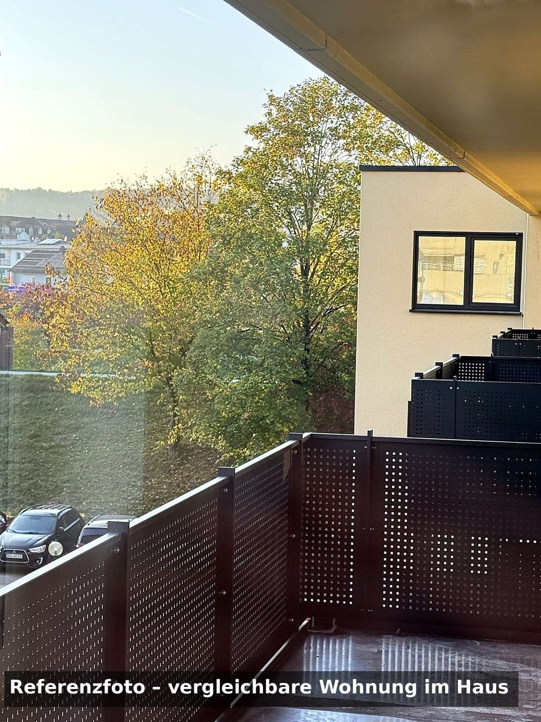 10_Balkon_Ausblick - Moderne 2,5-Zimmer-Neubauwohnung in Deggendorf – Erstbezug