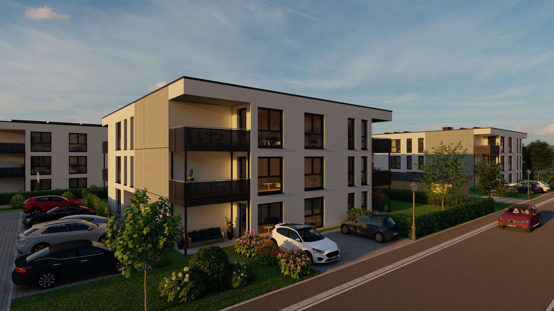 Außenansicht - Moderne 3. Zimmer-Wohnung zur Miete – Erstbezug