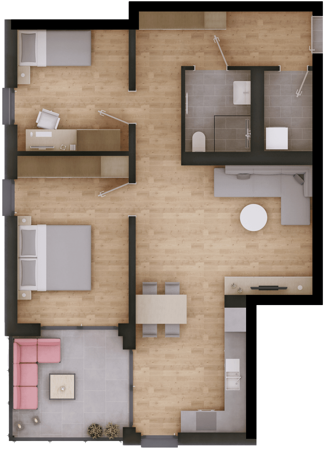 Wohnung 6 - Moderne 3. Zimmer-Wohnung zur Miete – Erstbezug