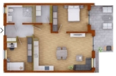 Grundriss 5 - Großzügige 3 Zimmerwohnung mit Südterrasse. Erstbezug.