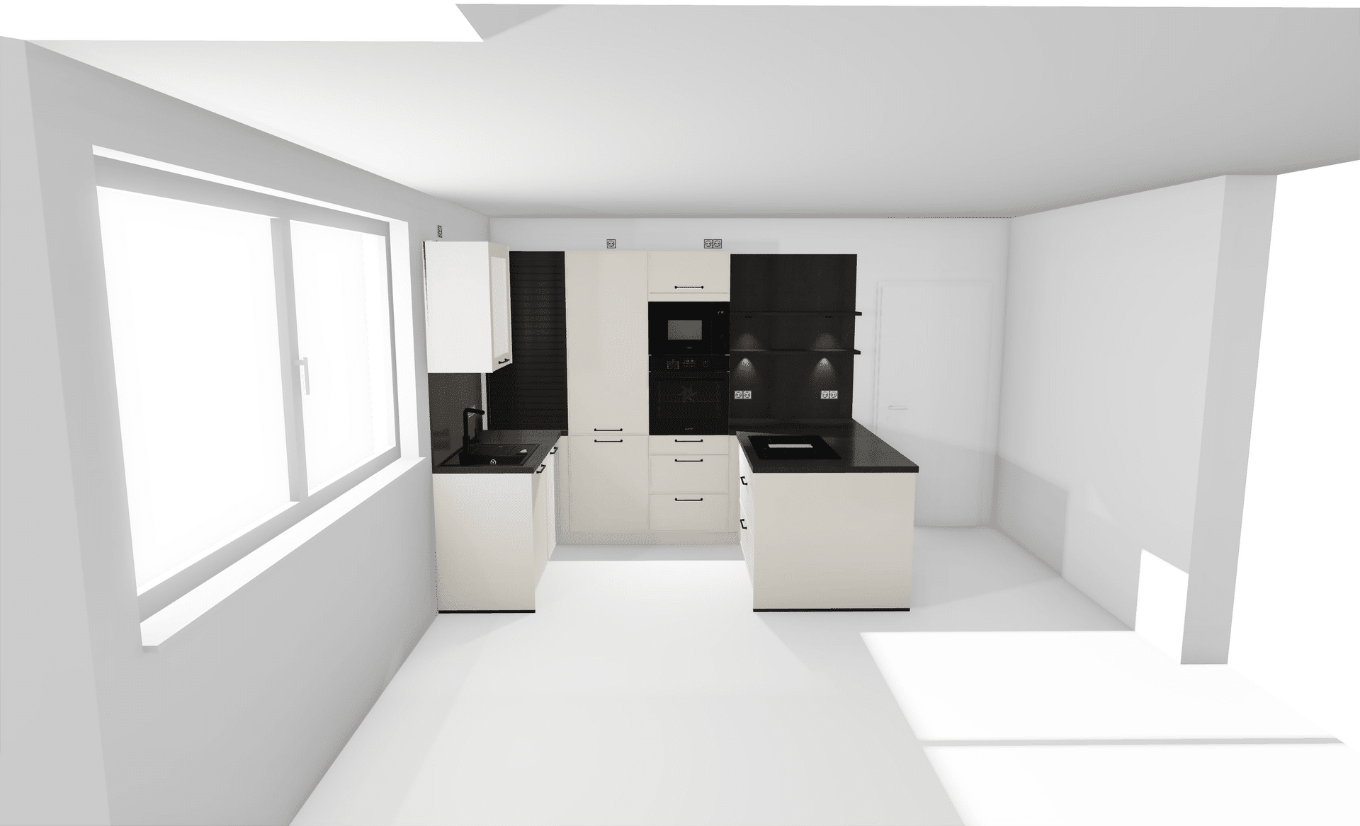 Küche - Exklusive Neubauwohnung mit Stadtblick in Deggendorf