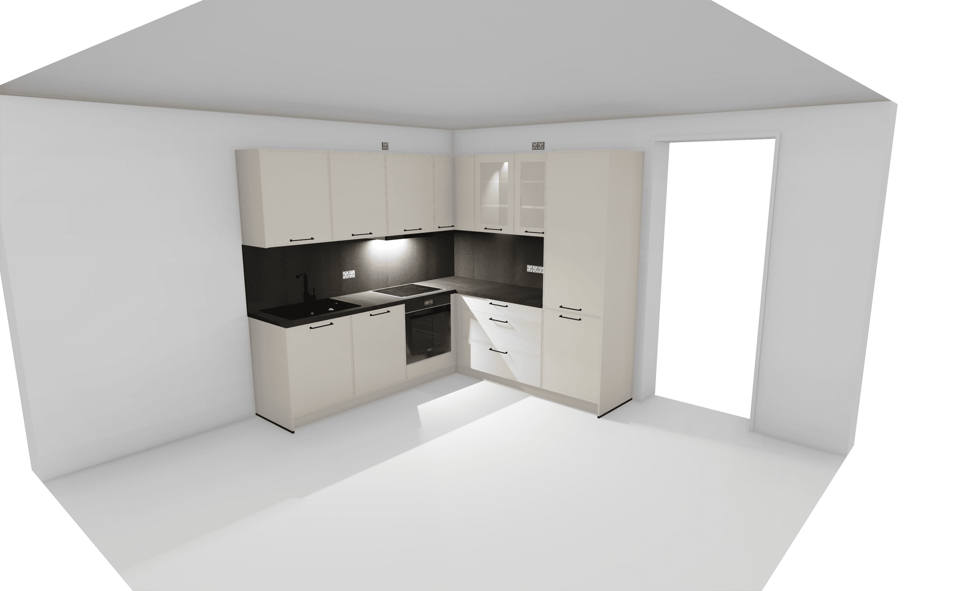 Küche - Exklusive Neubauwohnung mit Stadtblick in Deggendorf