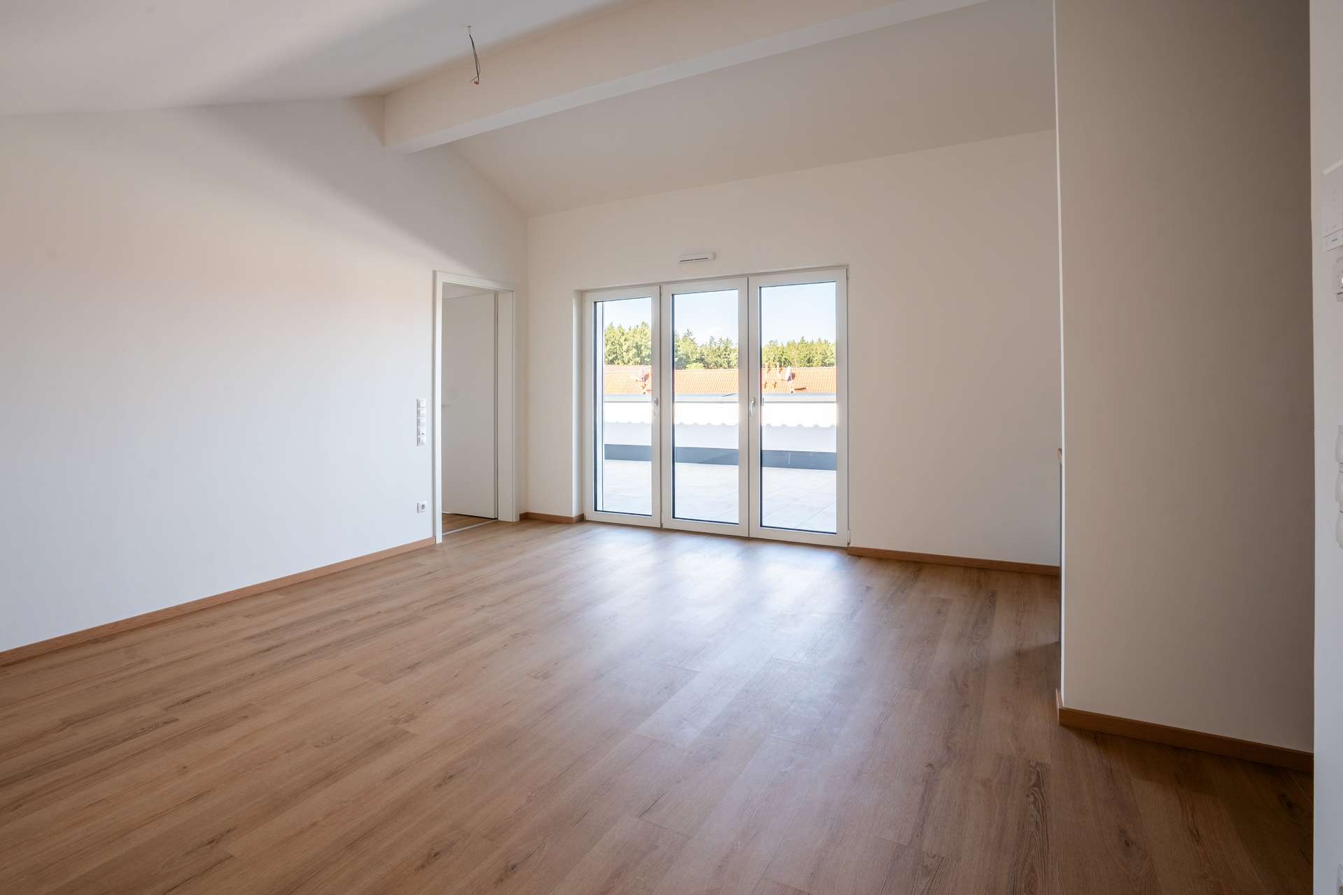 Wohnzimmer - Neubauwohnungen in Haag i. OB – modern wohnen im Grünen, München ganz nah