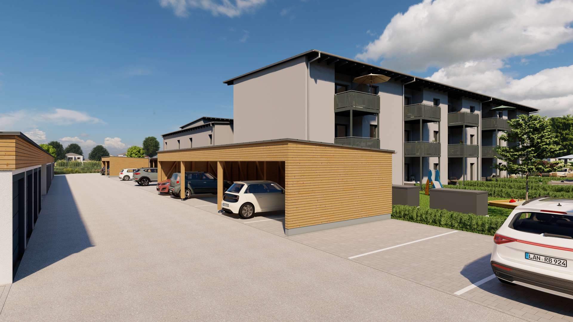 07_Ansicht Nordwest - Moderne 2-Zimmer-Wohnung- Erstbezug
