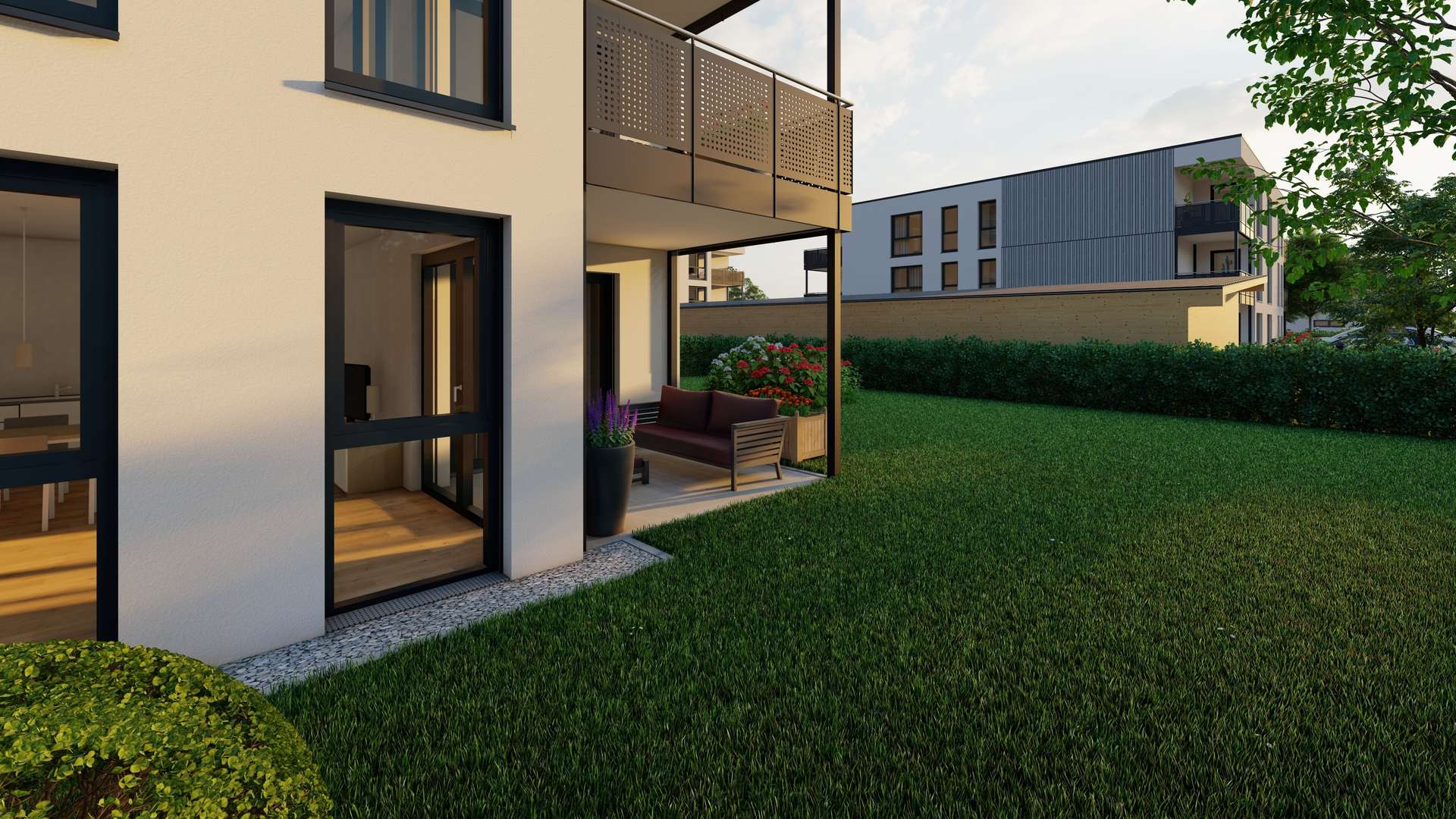 Garten - Moderne 4. Zimmer-Wohnung zur Miete – Erstbezug